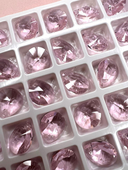 Подвеска капля 10х12 мм light rose