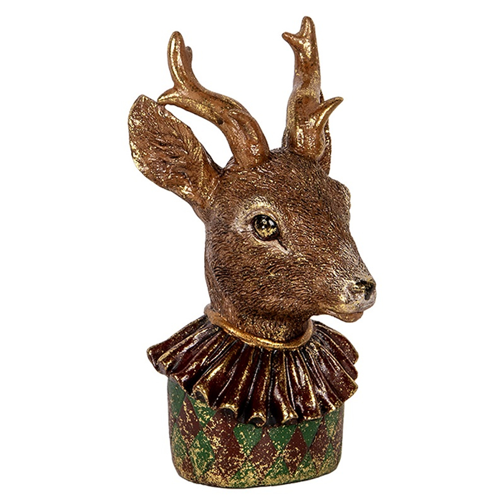 Декор "Бюст оленёнка" 13x11x22см Поликерамика