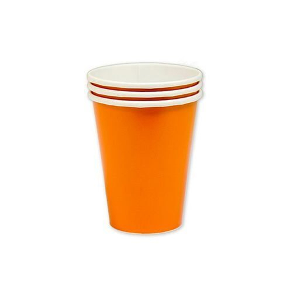 Стаканы Оранжевый Апельсин, 8 штук