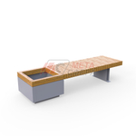 Лавка Rail Road 03 с вазоном