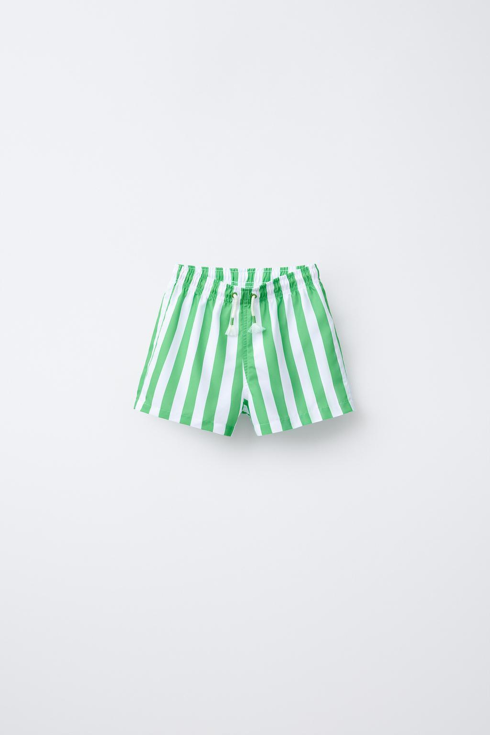 ZARA ПЛАВКИ В ПОЛОСКУ, ЗЕЛЕНЫЙ