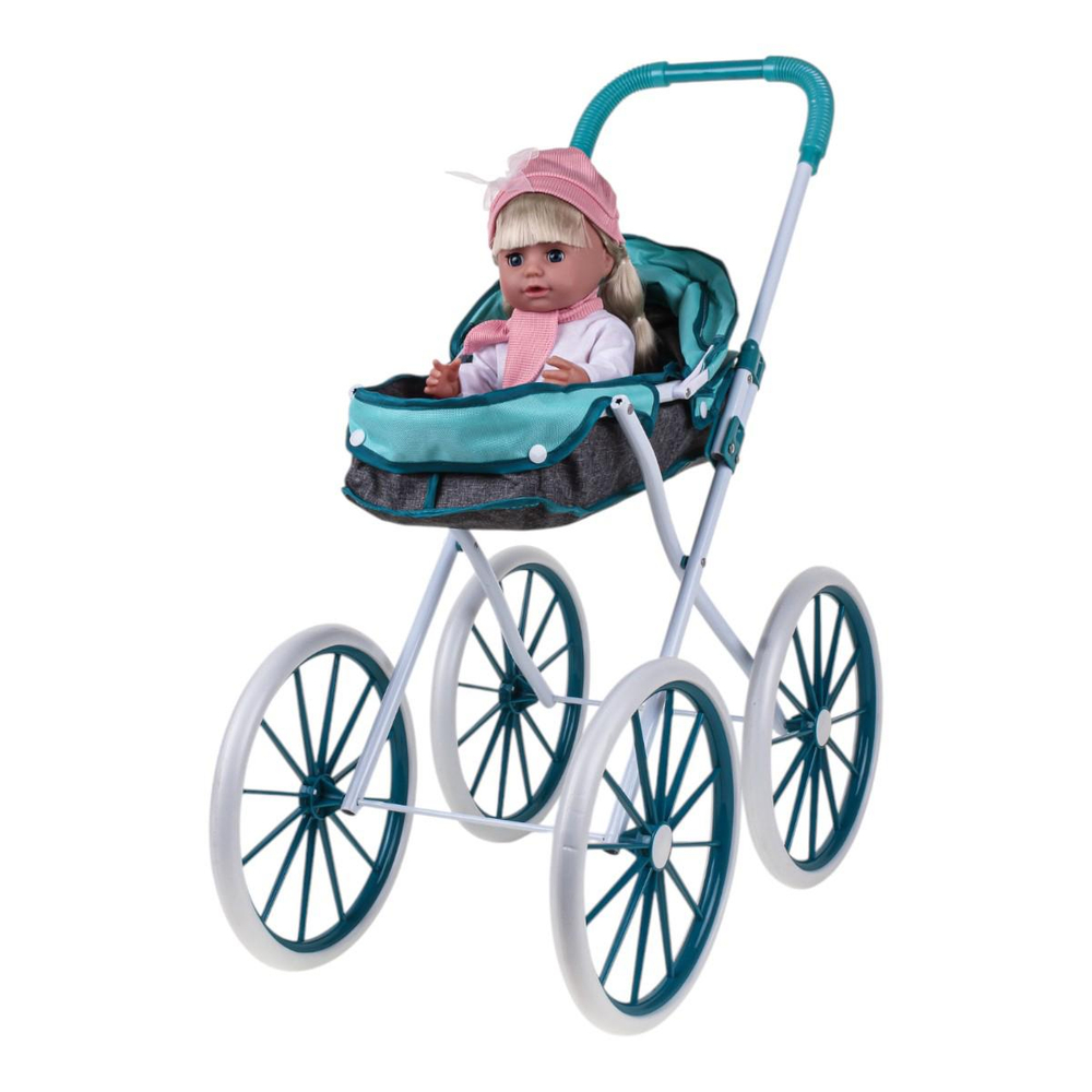 Коляска для куклы лежачая, пакет LM918-15