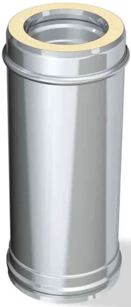 Сэндвич труба 120х200 (L:1 м) (430/0,5мм +нержавейка) Феррум