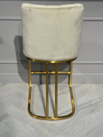 Стул барный Ist Casa Пресли, бежевый, матовое золото