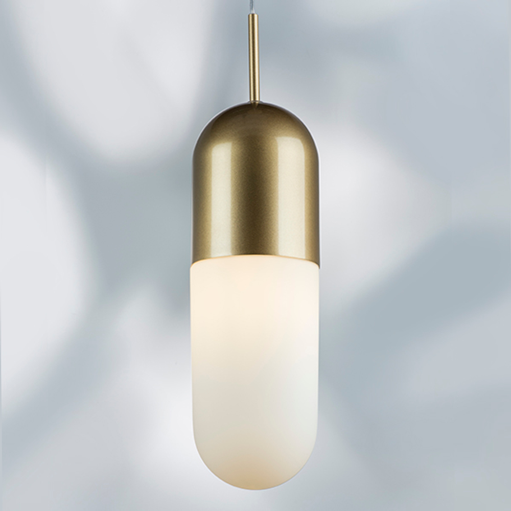 690113 Подвес RAMO 1х40W E27 ШАМПАНЬ/БЕЛЫЙ