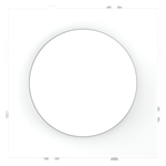 Светорегулятор встраиваемый VOLTUM S70 поворотно-нажимной 600 Вт, (белый матовый)