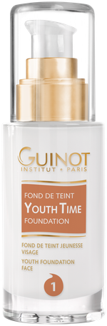 Fond de Teint Youth Time №1 Уникальная разработка лаборатории Guinot, мультифункциональный крем, сочетающий свойства тонального крема и омолаживающего ухода за кожей.