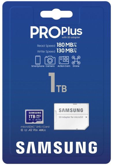 Карта памяти Samsung Pro Plus 1Tb U3