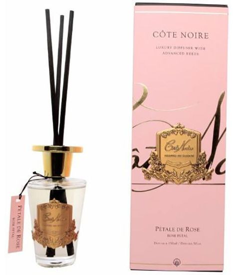 Лепестки роз, ароматический диффузор в золотом декоре, Cote Noire