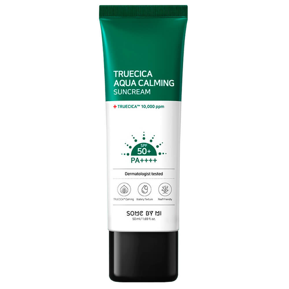 Some By Mi Truecica Aqua Calming Suncream SPF 50+ PA++++ солнцезащитный крем для чувствительной кожи