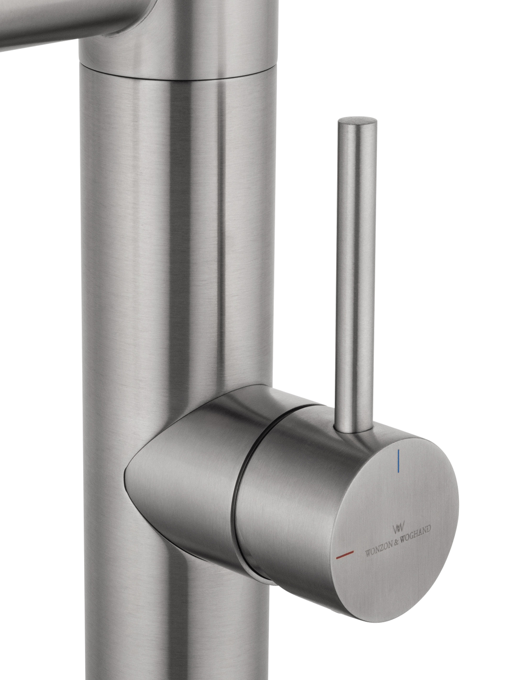 Смеситель для кухни с гибким изливом и подключением фильтра WONZON & WOGHAND, Брашированный никель (WW-88458007-BN)