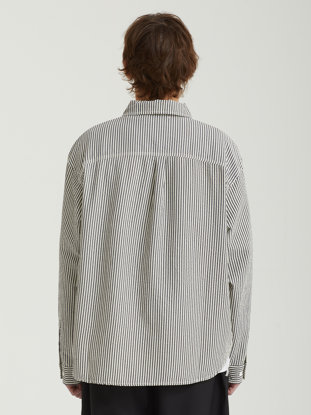 Мужская Рубашка Angel Striped Half Zip