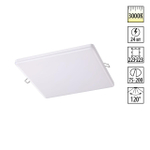 358151 SPOT NT19 501 белый Встраиваемый светильник IP20 LED 3000K 24W 85 - 265V MON