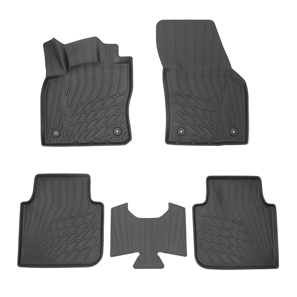 Ковры в салон Norplast/Unidec для Skoda Kodiaq (2017-), Черный, арт.NP11-LdC-81-250