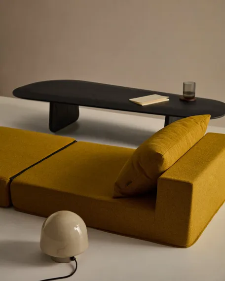 Arty горчичный трансформируемый пуф/кровать 70 x 89 (200) см