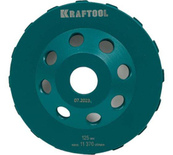 Kraftool  Turbo d 125 мм, Сегментная алмазная шлифовальная чашка, INDUSTRIAL (33368-125)