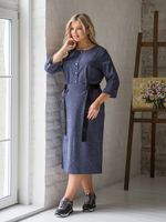 Платье 1375 темно-серый Novita (Акция)