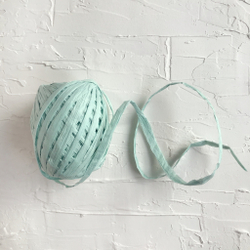 Рафия бумажная, мятная, 20 ярдов