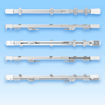 Электрический карниз для штор с регулировкой длины, алюминиевый, потолочный, с пультом