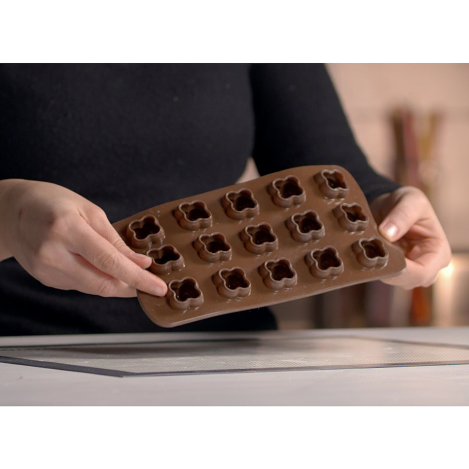 Форма силиконовая для приготовления конфет choco game, 11х24 см