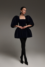 Платье из бархата мини