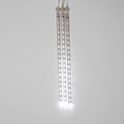 ULD-E2405-240-DTK WHITE IP44 METEOR Занавес светодиодный фигурный Падающие звезды. соединяемый. 2х0.5м. 8 подвесов. Белый свет. Провод прозрачный. TM Uniel.