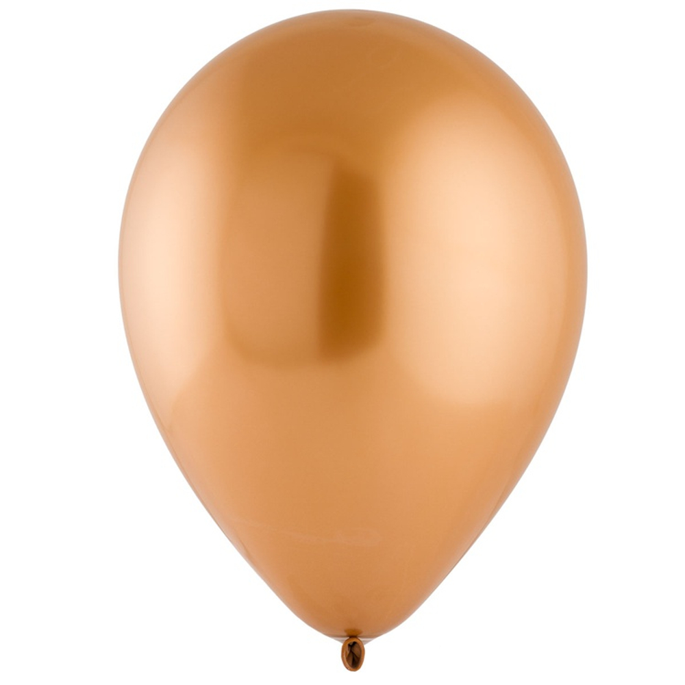 Шар латексный Сатин Хром 13 см (Оранжевый)