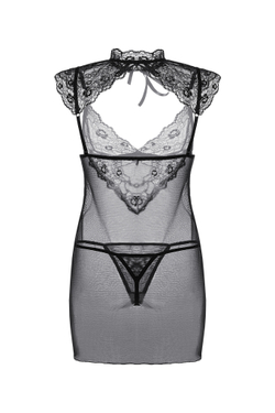 Комбинация и стринги Candy Girl Luscious, черный, XL