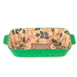 Блюдо для запекания "Kawaii Forest.Bear" 22*12,5*5см. v=600мл. (фарфор) (min9) (транспортная упаковк