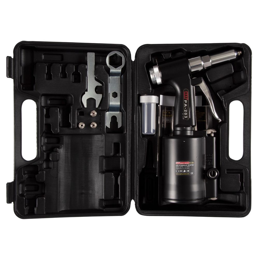 MIGHTY SEVEN (PA-203N) Пневмогидравлический заклепочник для заклепок диаметром 3,2 до 6,4 мм