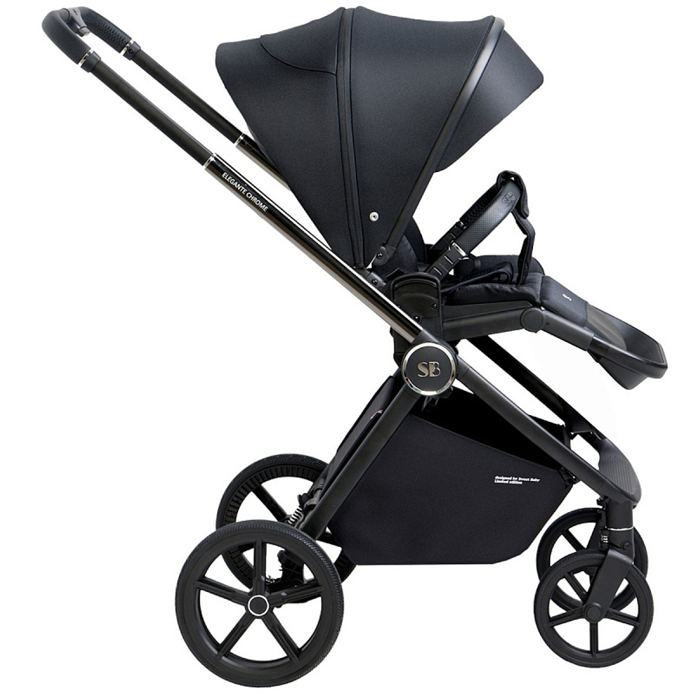 Детская коляска Sweet Baby Elegante 3 в 1 Chrome Black