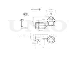 Наконечник рулевой левый UNIO SSP-10128