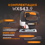 Лобзик аккумуляторный WORX WX543.9