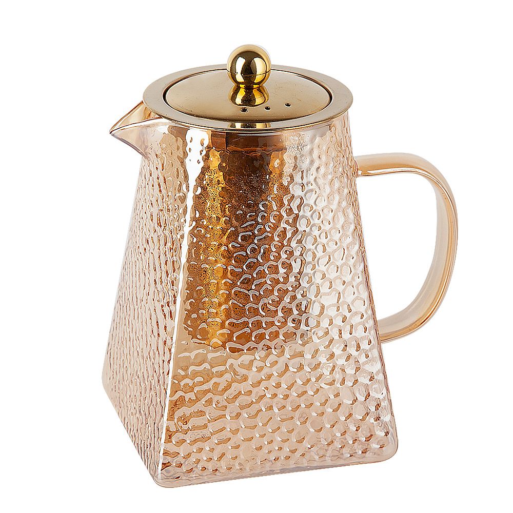 Чайник заварочный с фильтром "Pyramid" v=750мл (боросиликатное стекло) (индивидуальная упаковка)