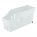 Контейнер Лофт хозяйственный на колесах узкий 355х170 мм (белый)