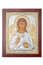 Ангел Хранитель, икона прямоугольная с рамкой, красное дерево 185х235