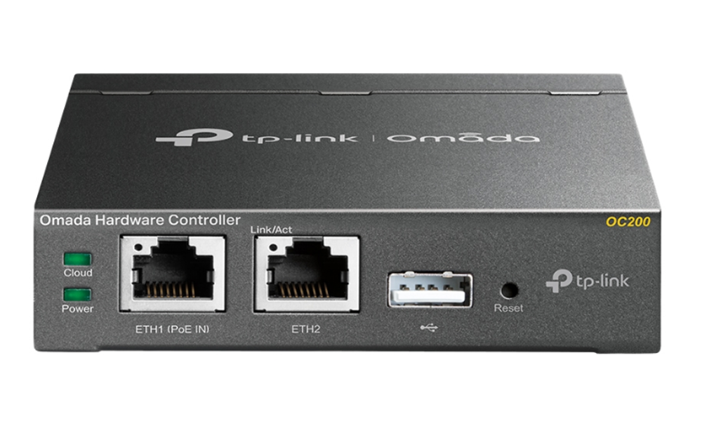 Контроллер TP-LINK Omada OC200, 2 LAN, 1xUSB, черный