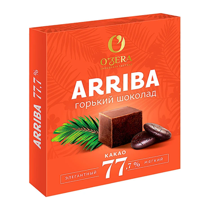Шоколад Arriba, содержание какао 77,7%, 90 г