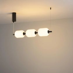 Светильник SP-CARAMELA-HANG-L720-12W Warm2700 (BK, 360 deg, 230V) (Arlight, IP20 Натуральный шелк, 3 года) 056885