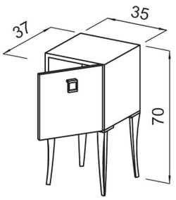 Тумба CABINET SHOP GLEG/GSUS