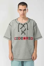 Футболка Codered Just Like in 96 Серый Меланж/Красный принт