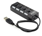 Разветвитель Gembird &lt;UHB-243-AD&gt; 4-Port USB2.0 HUB