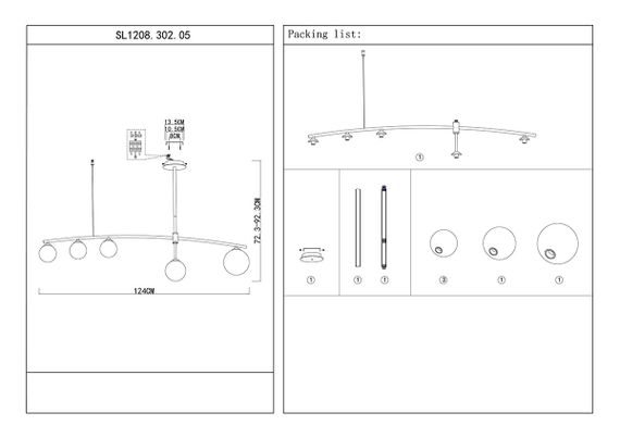 Подвесная люстра ST Luce Sembrare SL1208.302.05