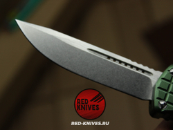 Нож Microtech HERA FRAG S/E - зеленая рукоять, клинок стоунвош RK/Н69