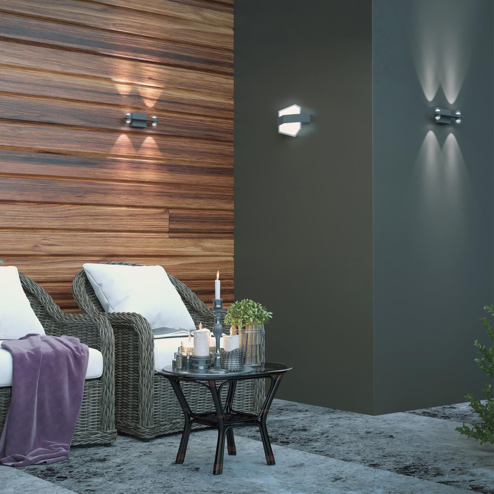 358574 STREET NT21 728 темно-серый Ландшафтный настенный светильник IP54 LED 4000K 12W 85-265V KAIMAS