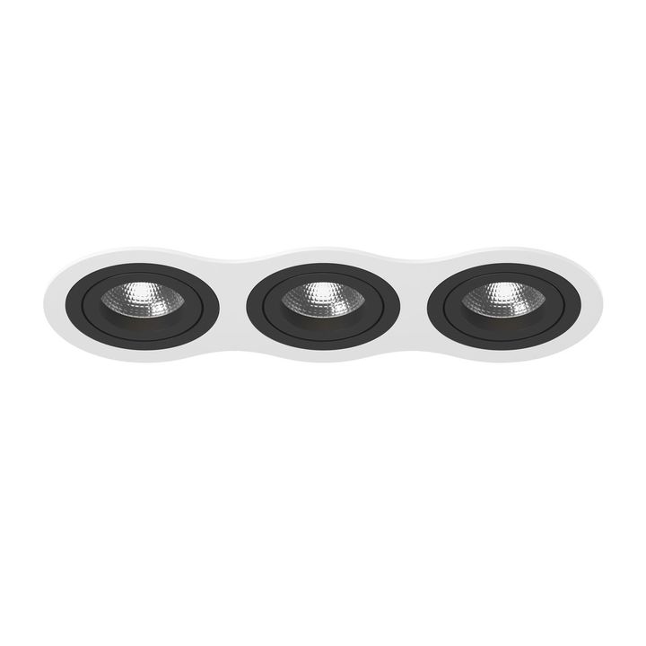Комплект из светильника и рамки Lightstar Intero 16 (217636+217607+217607+217607) i636070707
