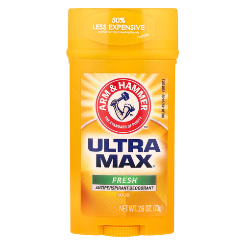 Arm & Hammer, UltraMax™, твёрдый дезодорант-антиперспирант, свежий аромат, 73 г (2,6 унции)