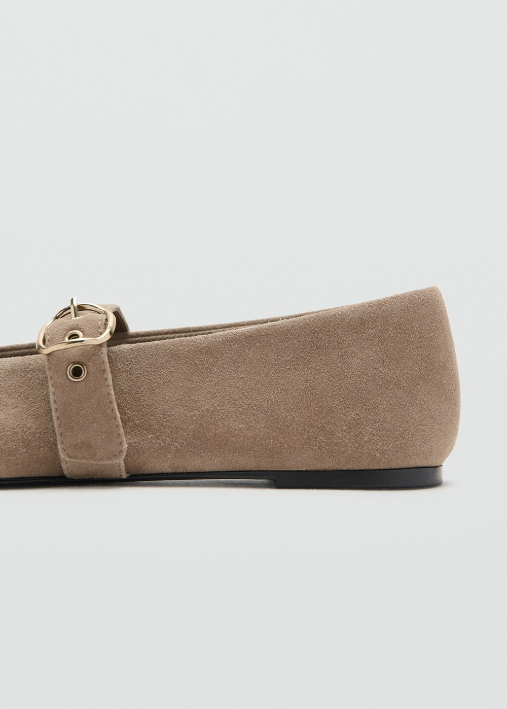 Балетки из замши