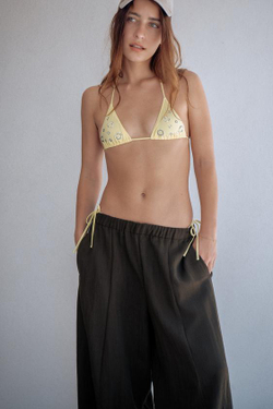 ZARA БРЮКИ BARREL — ZW COLLECTION, КОРИЧНЕВЫЙ