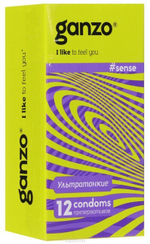 Презервативы GANZO SENSE No12 Ультратонкие, 12 шт. (Цвет: прозрачный)